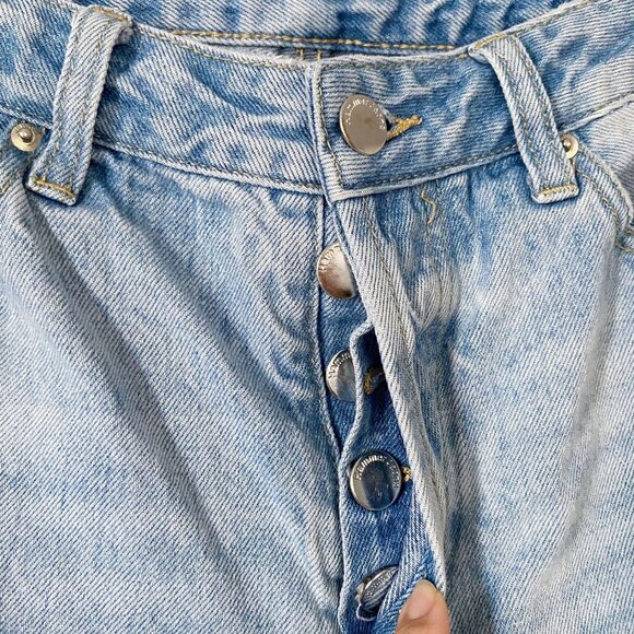 NEW Hammer Jeans 90s No Stretch Denim‎ High Waisted Distressed Jeans Size 25 - Picture 4 of 8